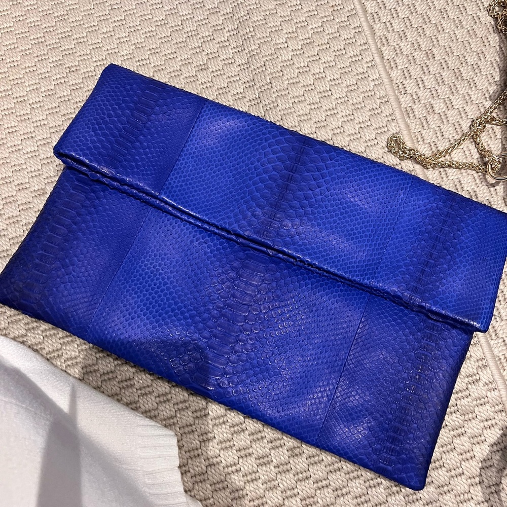 Genuine python clutch blue - Picture 2 of 2